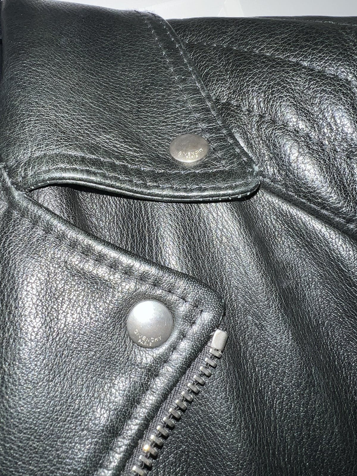 Givenchy Buffalo Leather Classic Biker Jacket