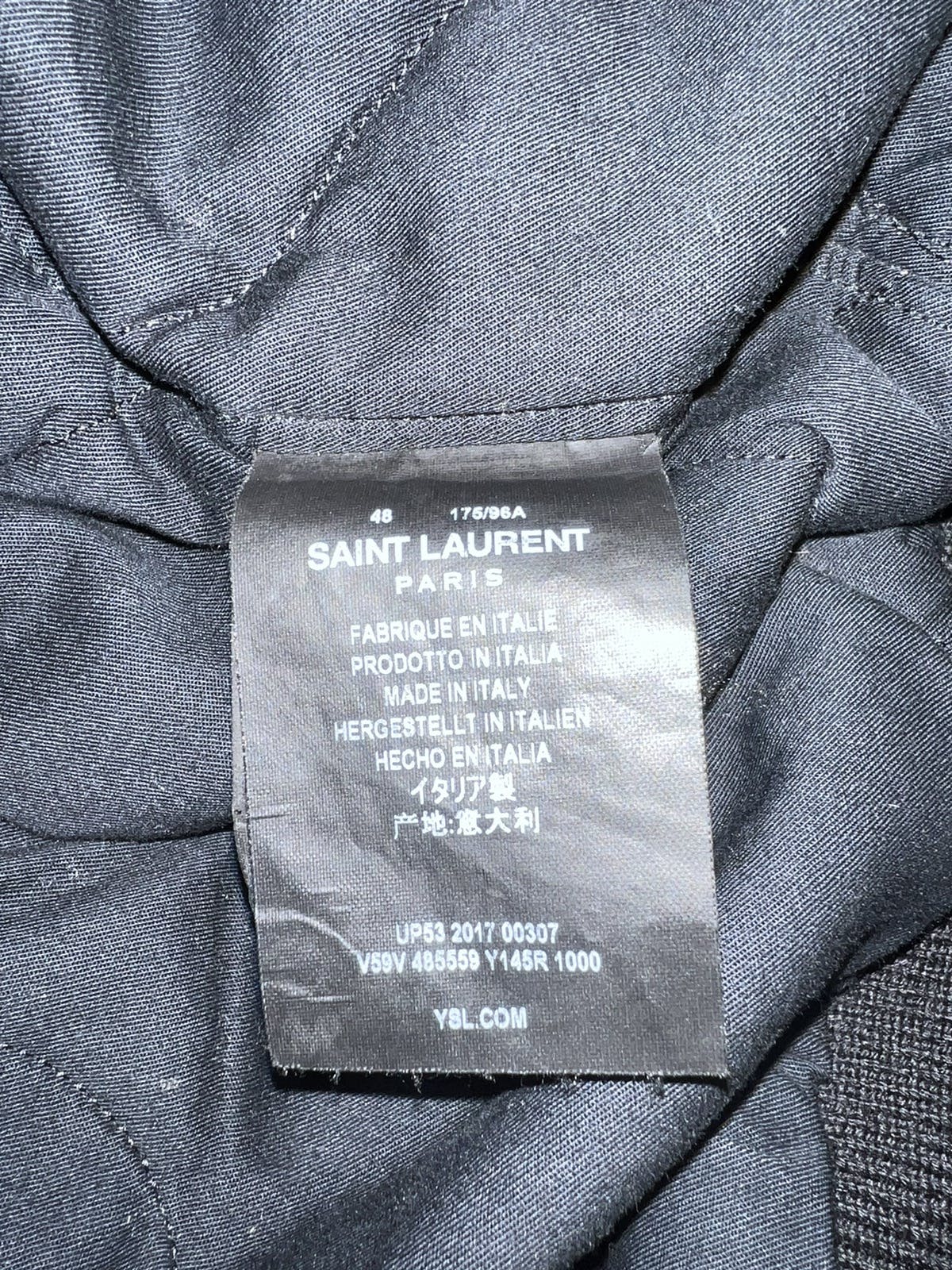 Saint Laurent Lamb Fur Trim Jacket