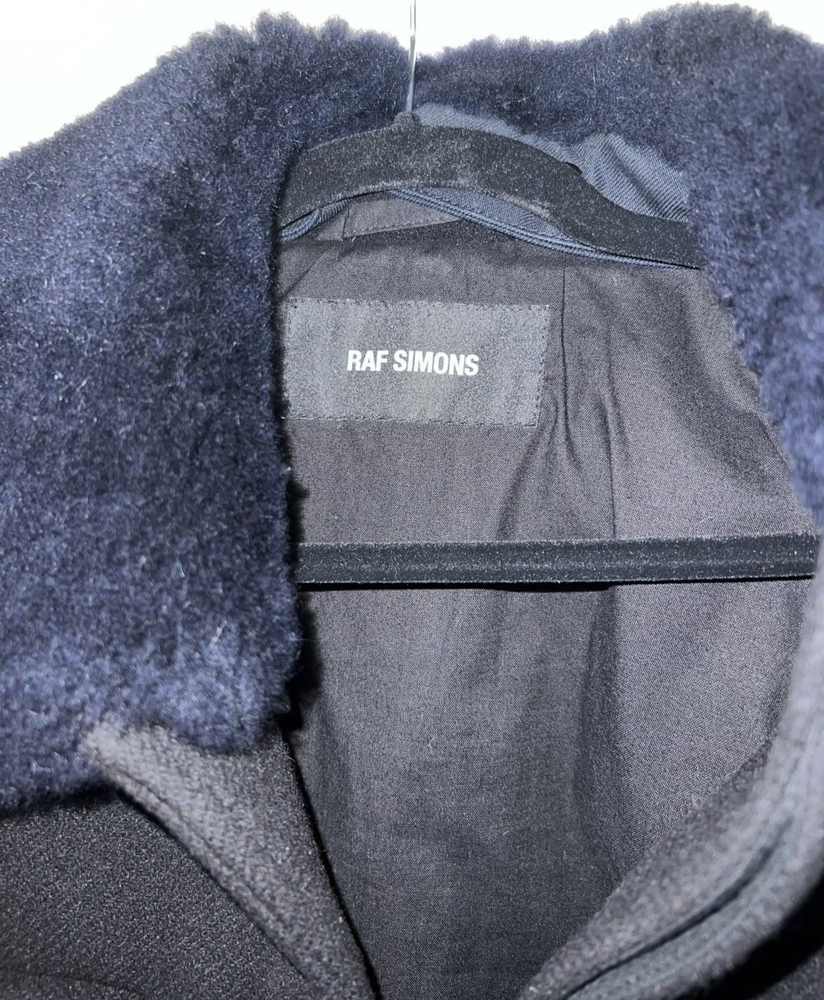 Raf Simons Lamb Fur Collar Jacket