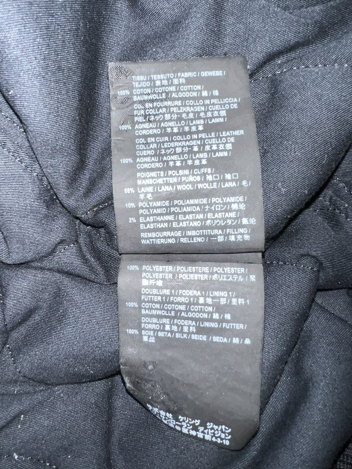 Saint Laurent Lamb Fur Trim Jacket