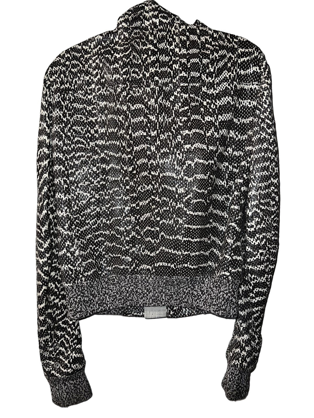 Rick Owens Snake Skin Oblong Collar Bomber Jacket
