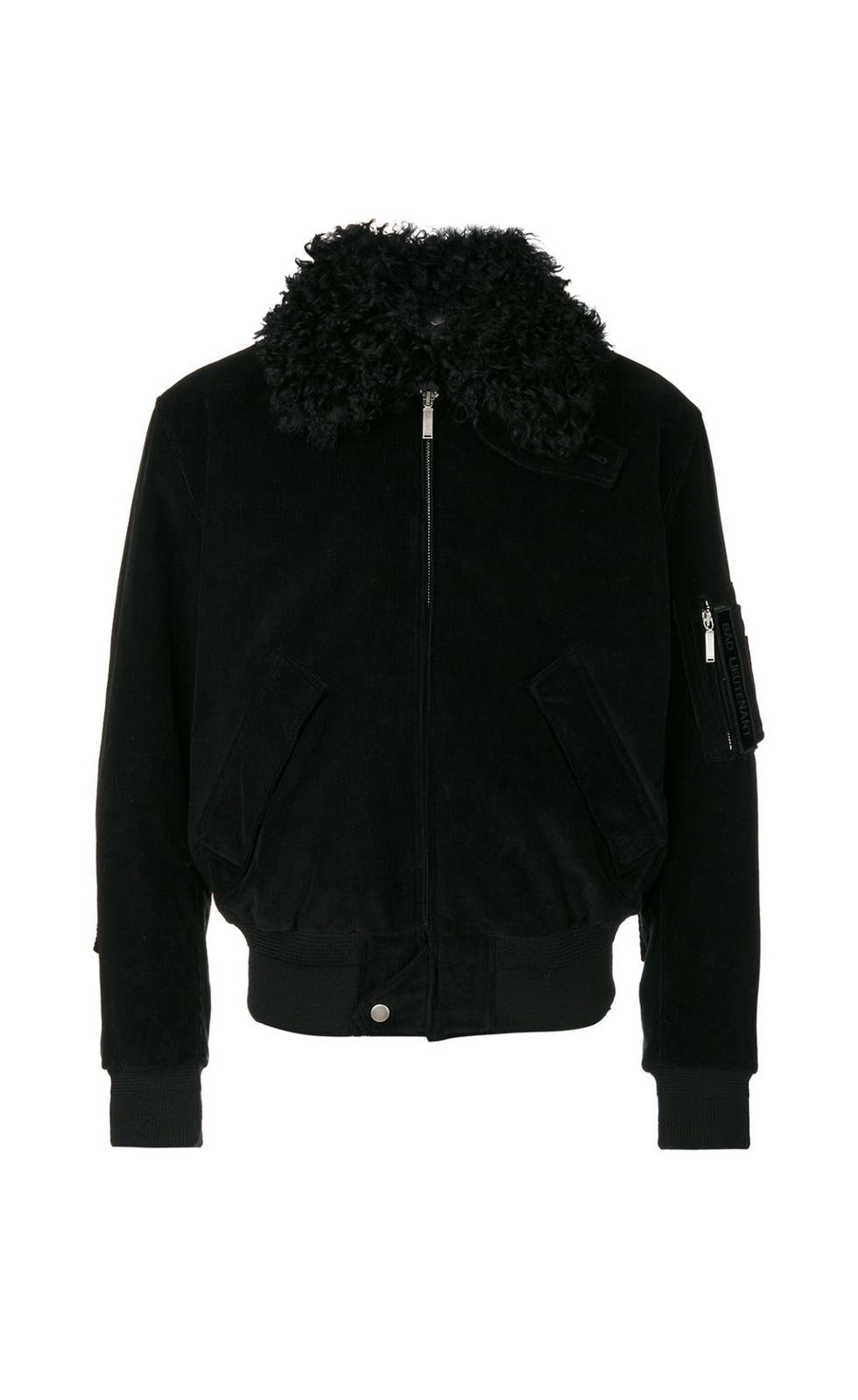 Saint Laurent Lamb Fur Trim Jacket