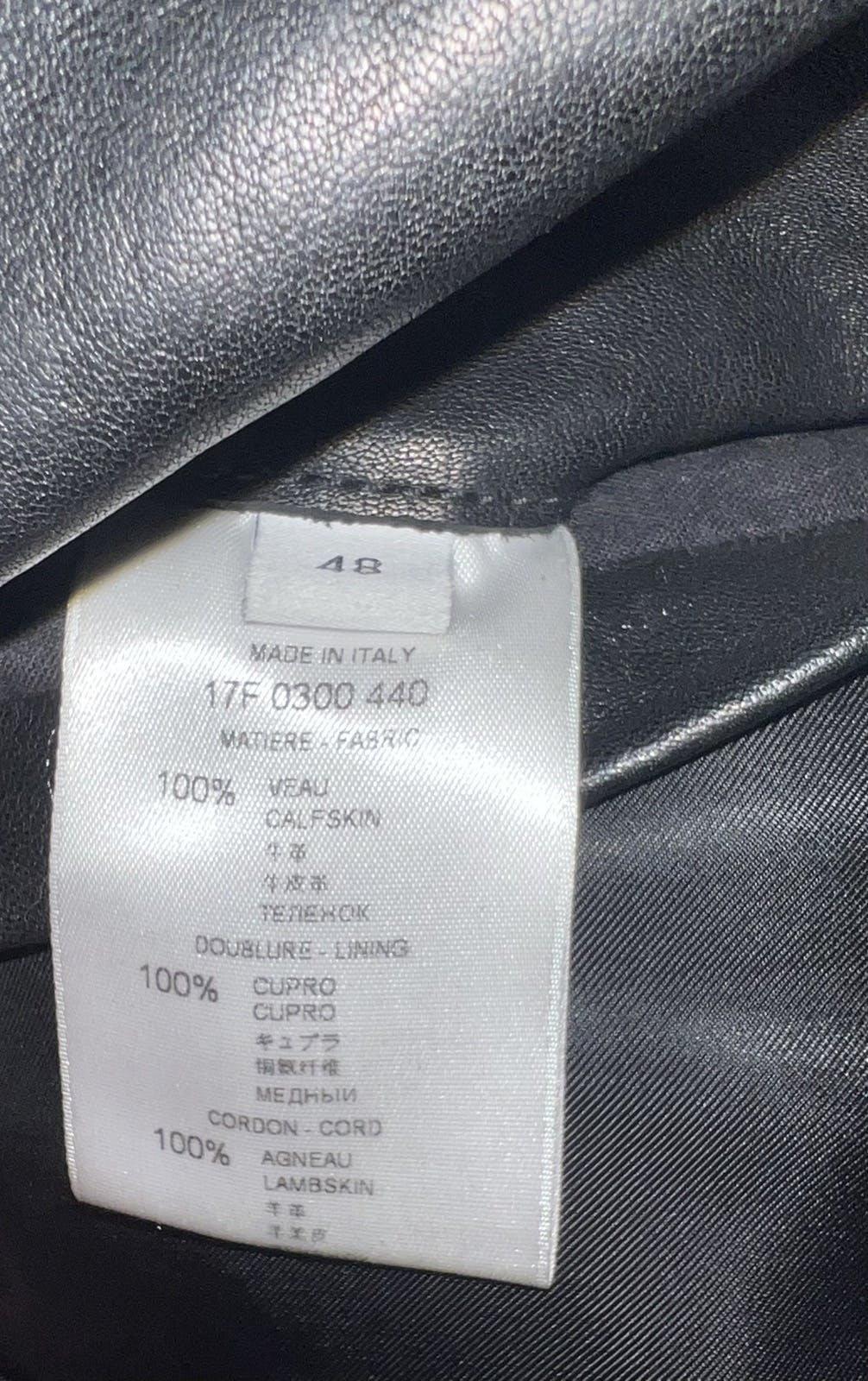 Givenchy Calfskin Classic Biker Jacket