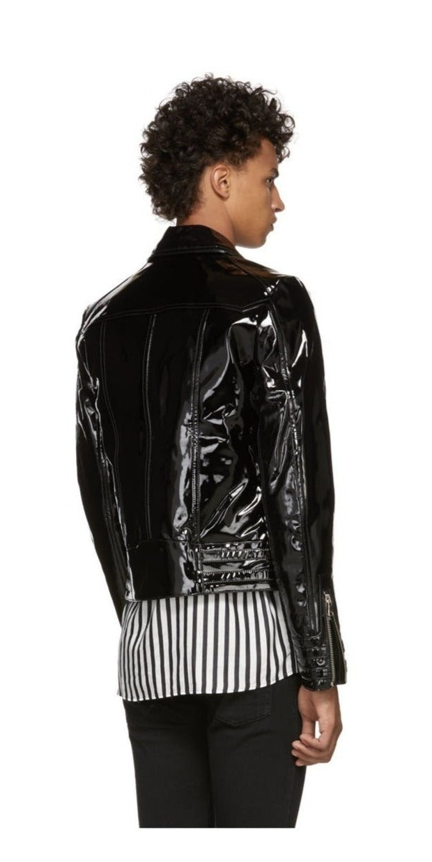 Balmain Varnished Lambskin Jacket