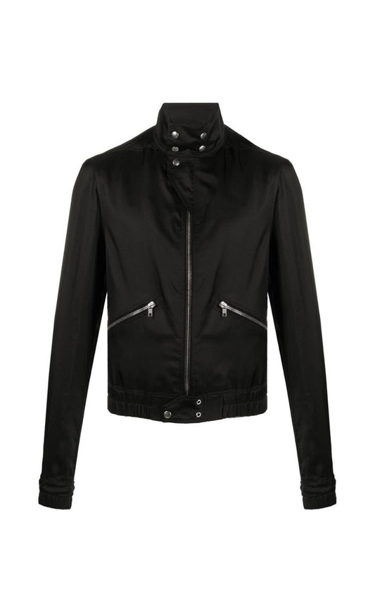 Rick Owens Zipped Biker Bomber Jacket