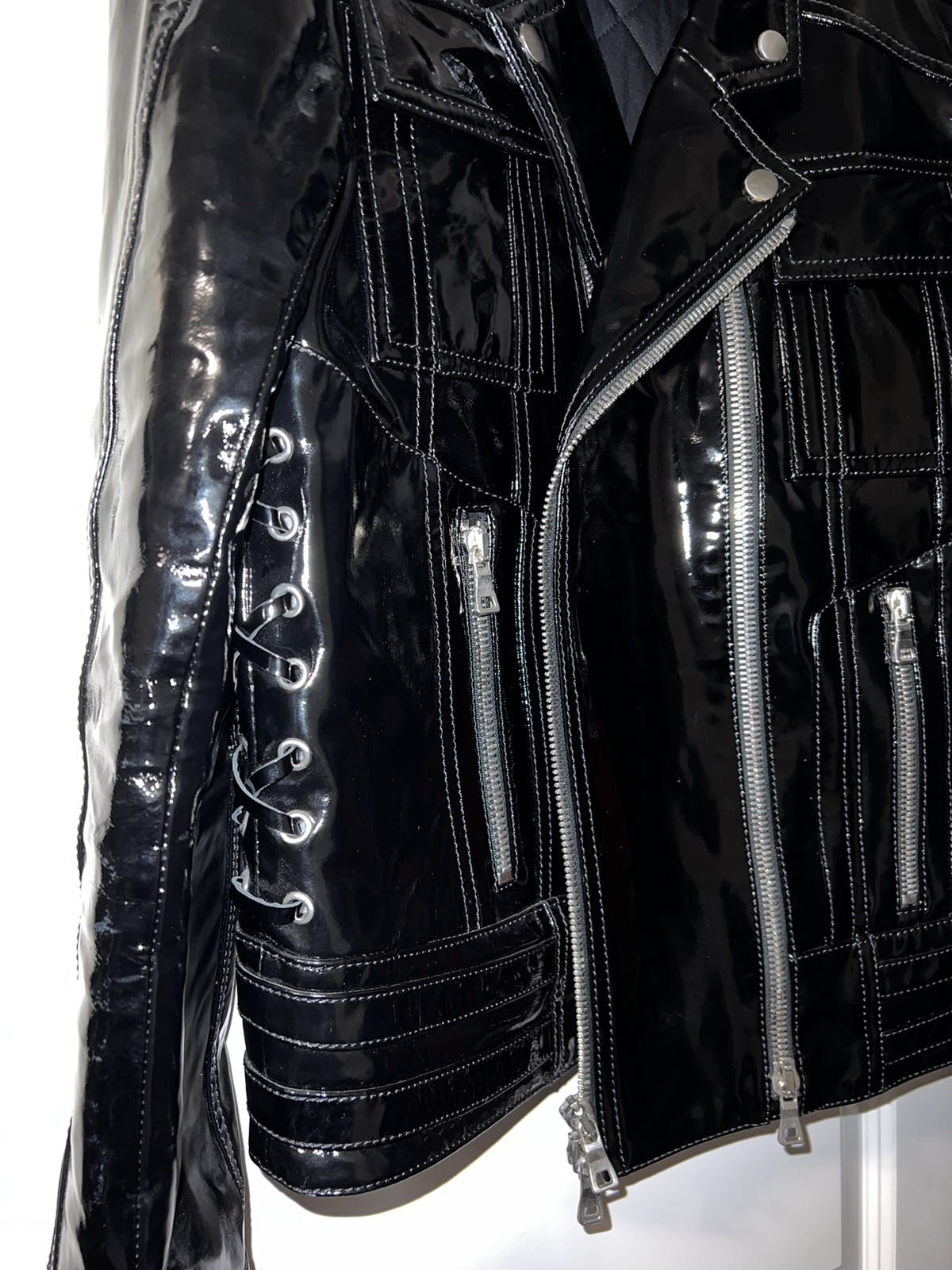 Balmain Varnished Lambskin Jacket