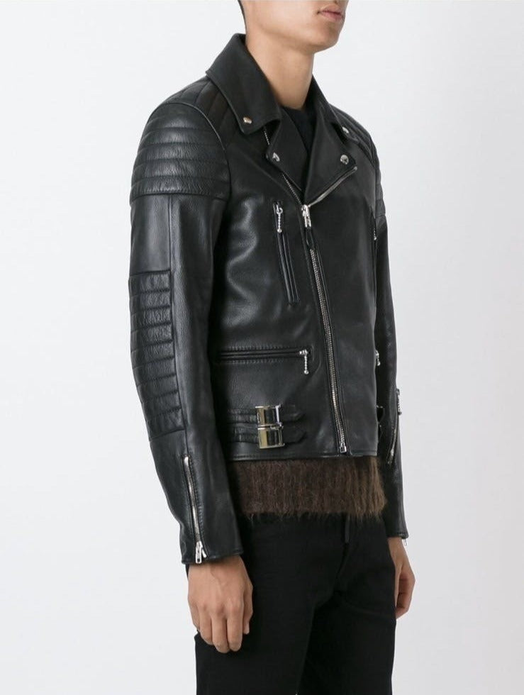 Givenchy Buffalo Leather Classic Biker Jacket