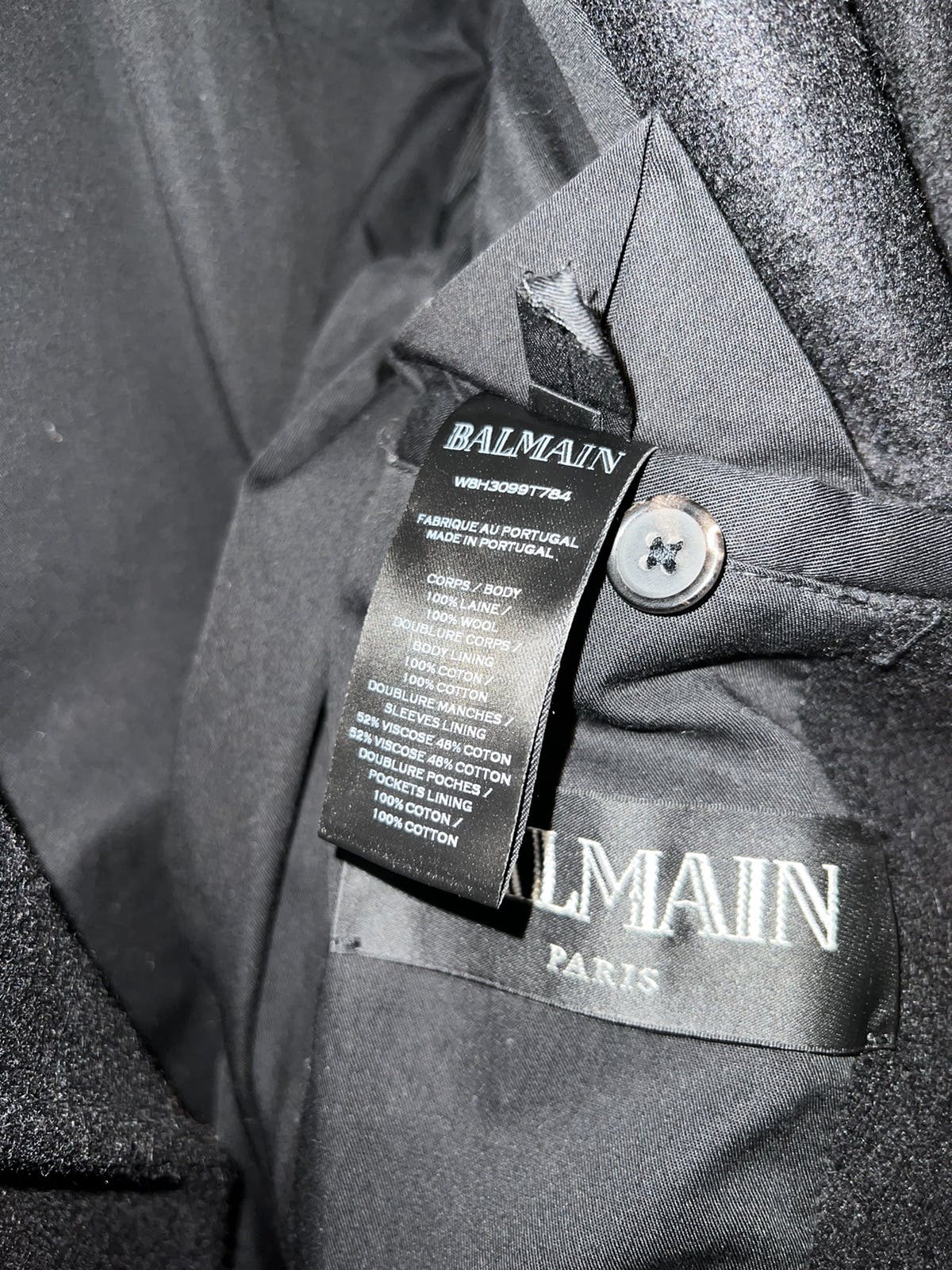 Balmain Double Breasted Biker Pea coat Blazer
