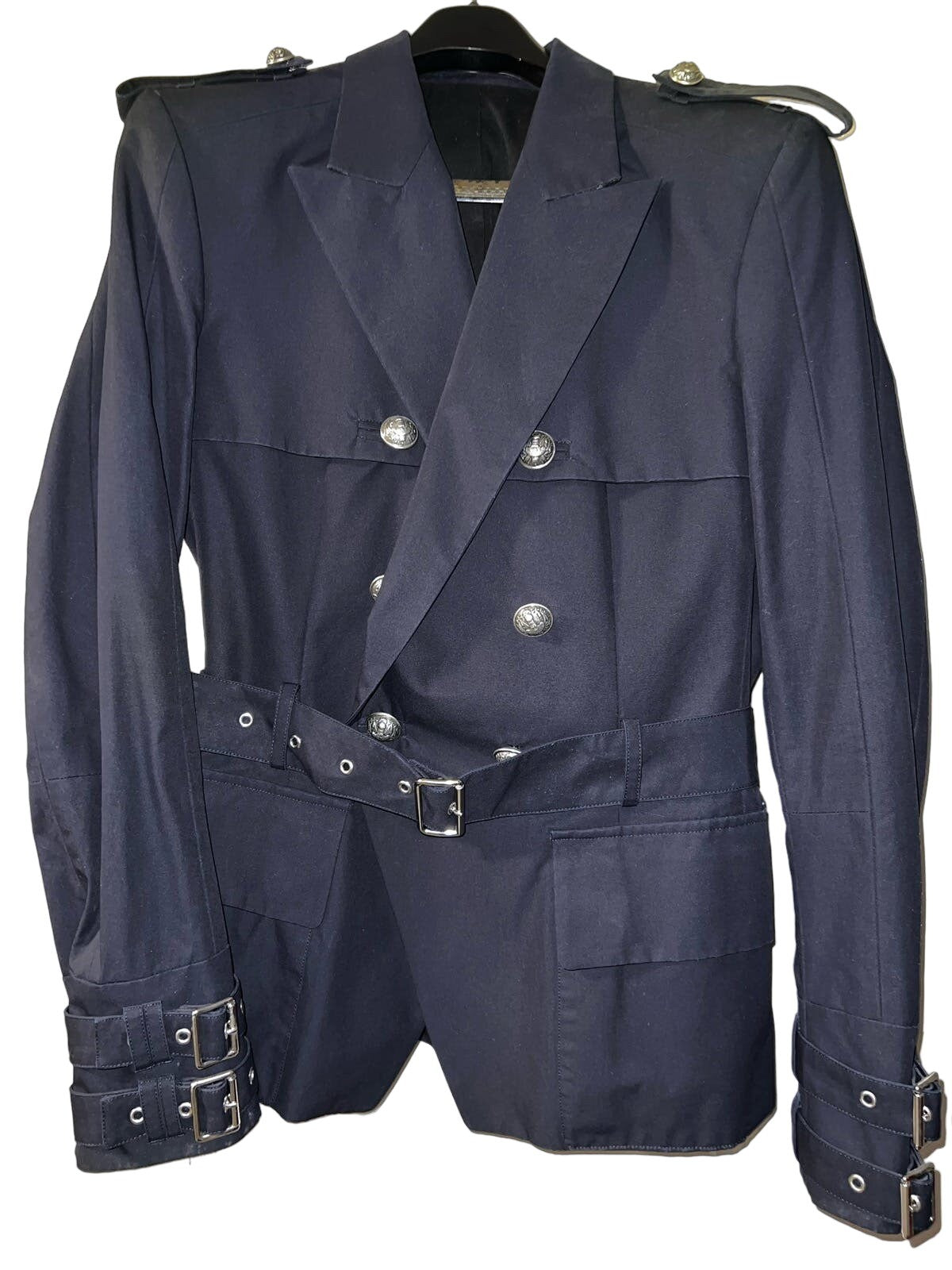 Balmain Double-Breasted Military Blazer