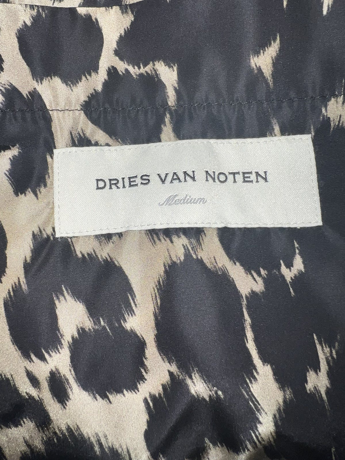 Dries Van Noten Double-Breasted Leopard Coat