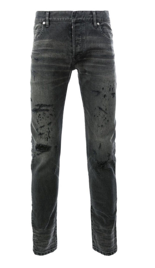 Balmain Distressed Skinny Jean