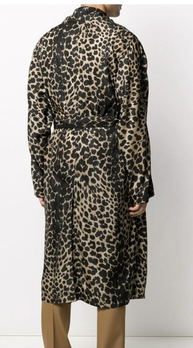 Dries Van Noten Double-Breasted Leopard Coat
