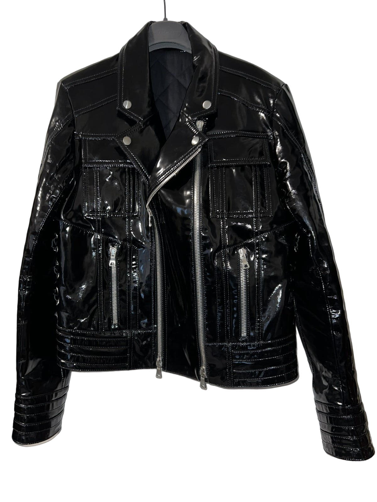 Balmain Varnished Lambskin Jacket