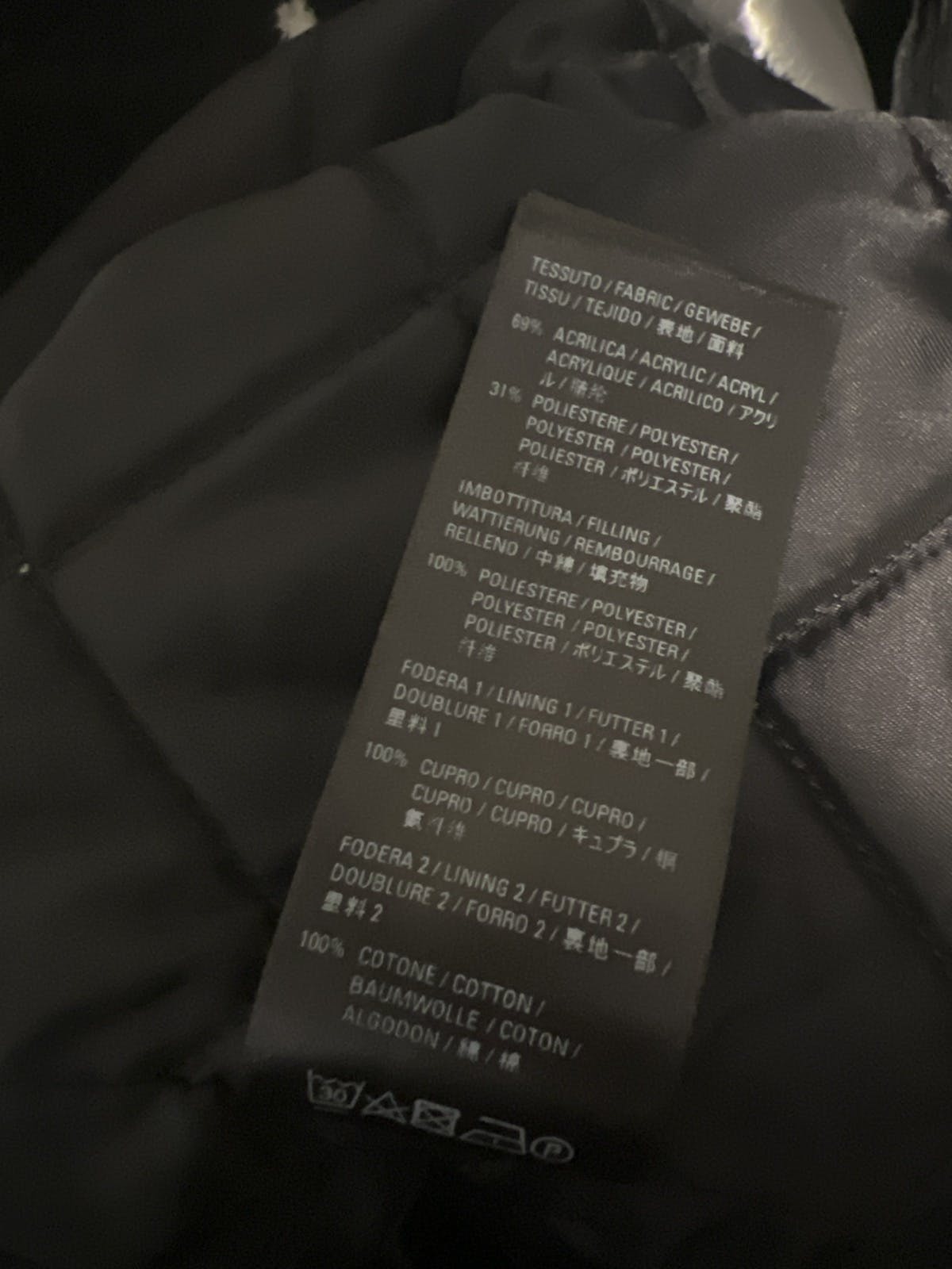 Balenciaga Logo-Print Fur Coat