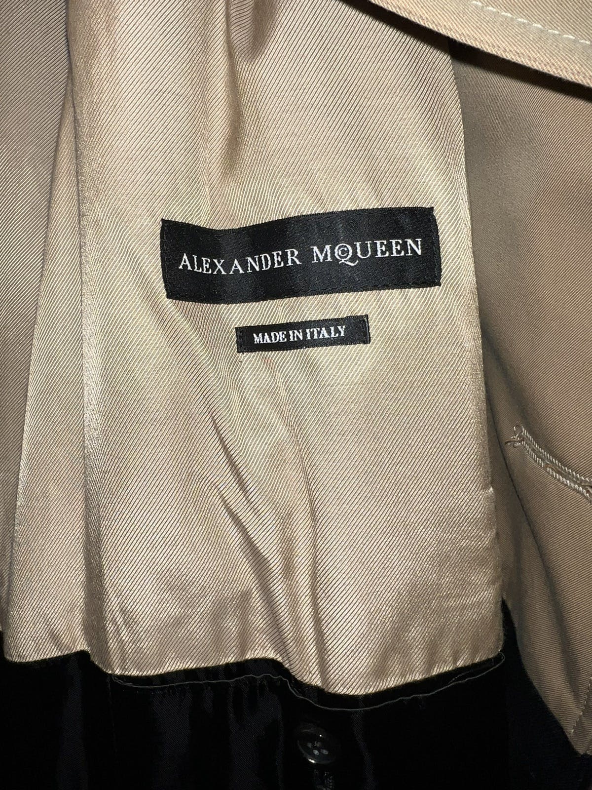 Alexander McQueen Colorblock Trench Coat