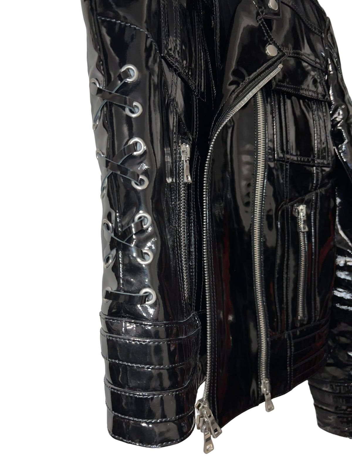 Balmain Varnished Lambskin Jacket