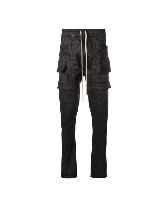 Rick Owens DRKSHDW Waxed Cargo Trousers