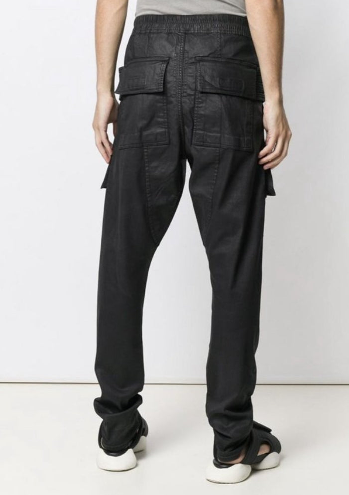 Rick Owens DRKSHDW Waxed Cargo Trousers