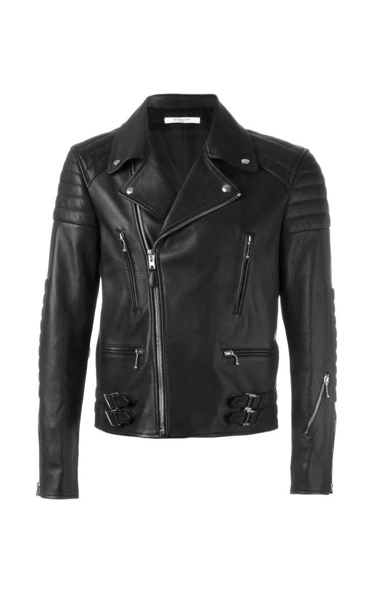 Givenchy Buffalo Leather Classic Biker Jacket