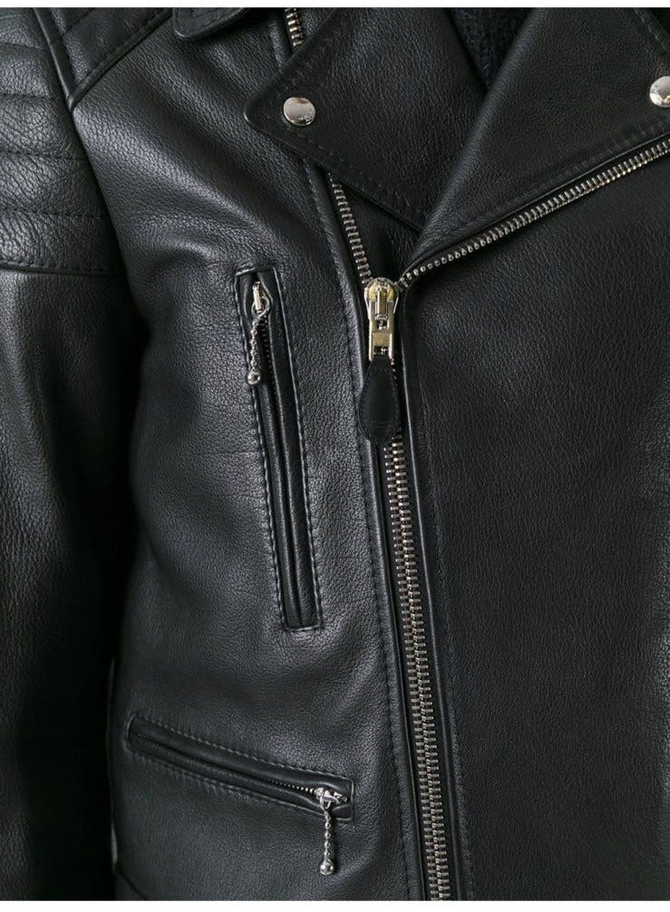 Givenchy Buffalo Leather Classic Biker Jacket
