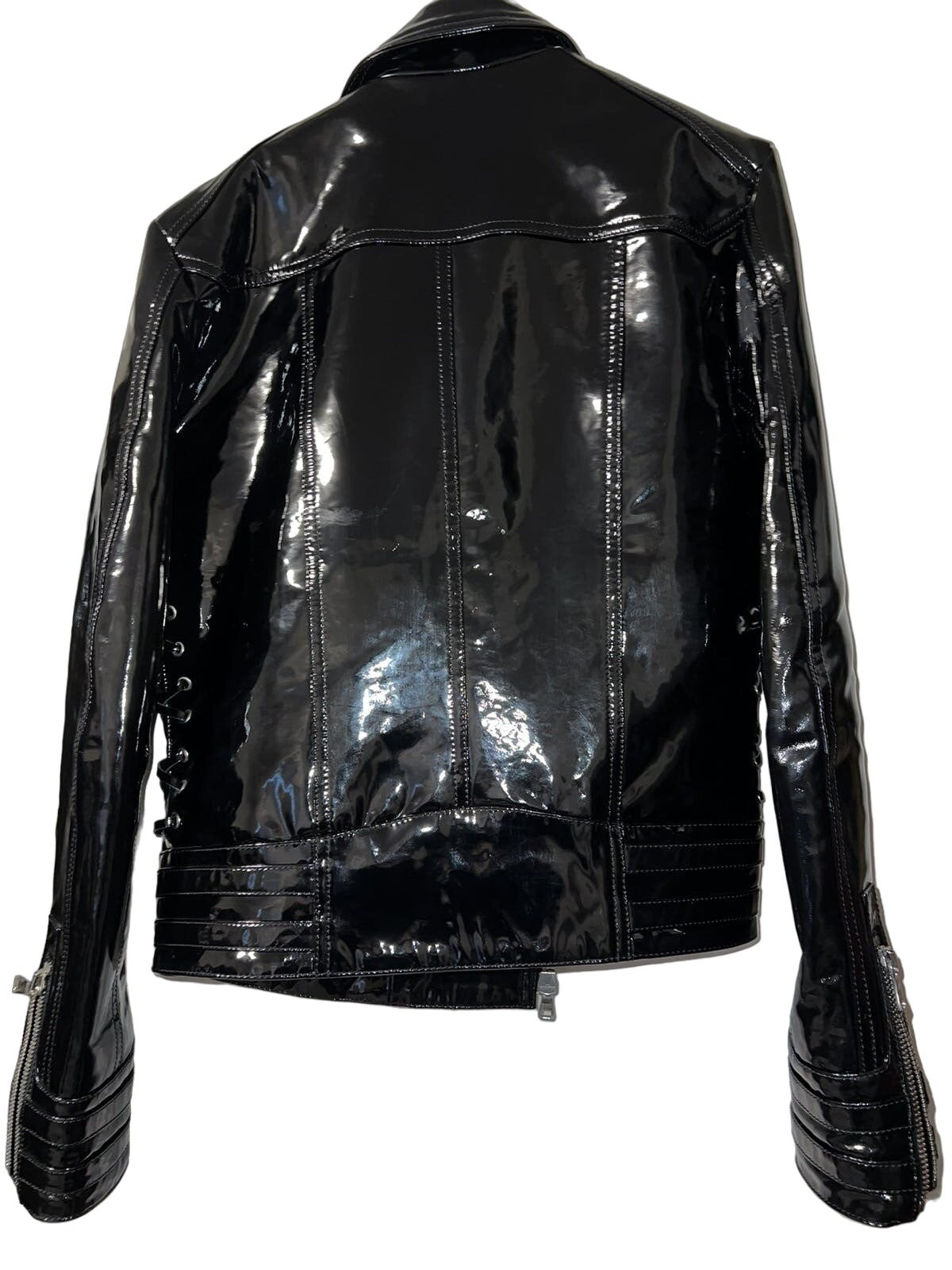 Balmain Varnished Lambskin Jacket