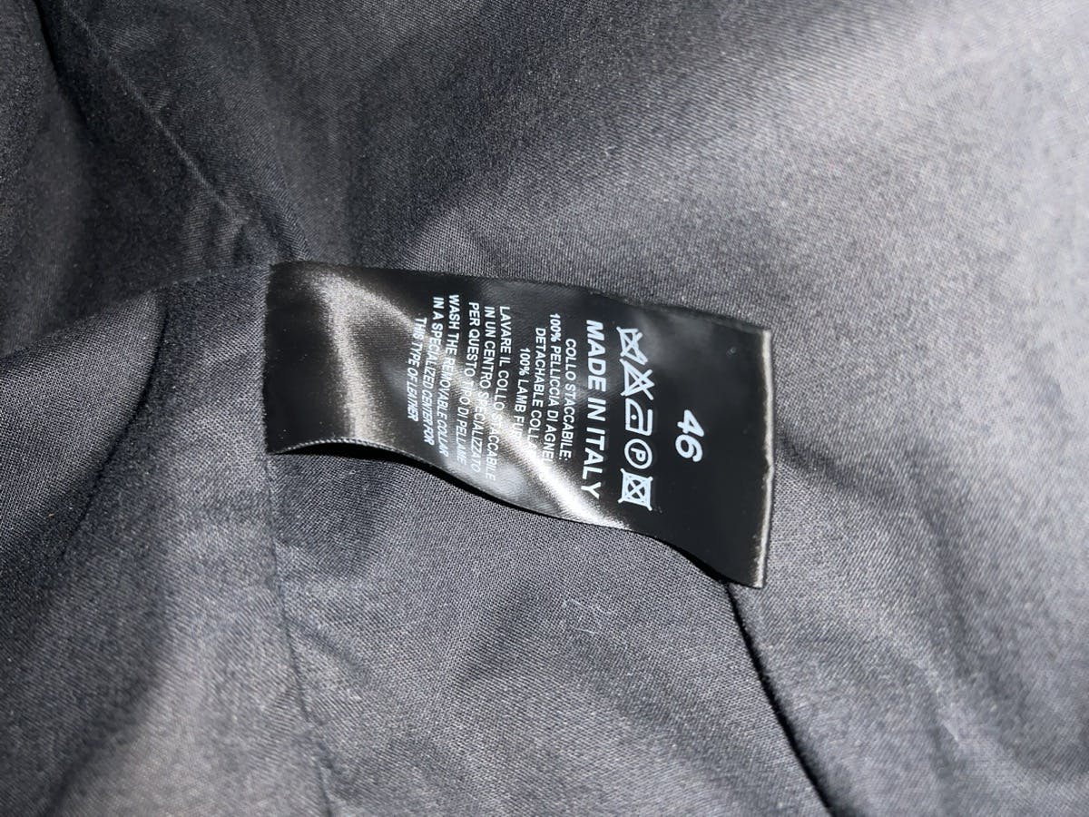 Raf Simons Lamb Fur Collar Jacket