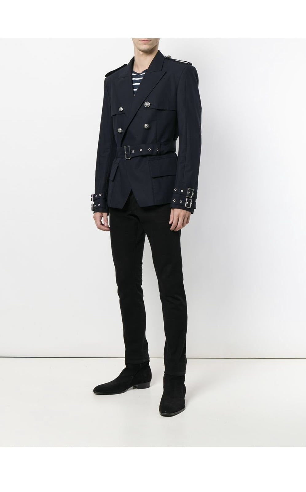 Balmain Double-Breasted Military Blazer