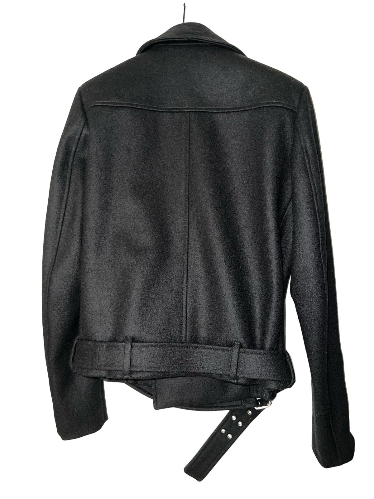 Balmain Double Breasted Biker Pea coat Blazer