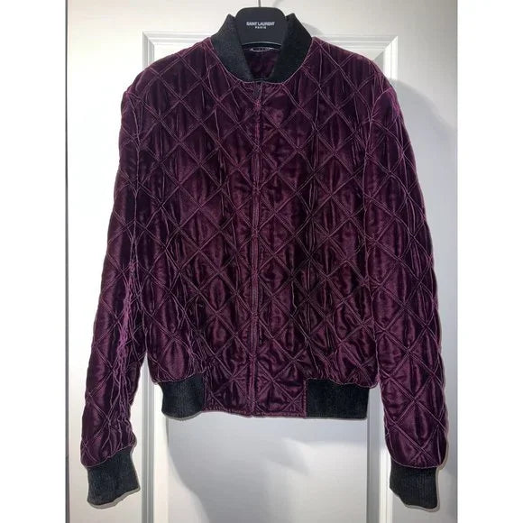 Saint Laurent Velvet Bomber