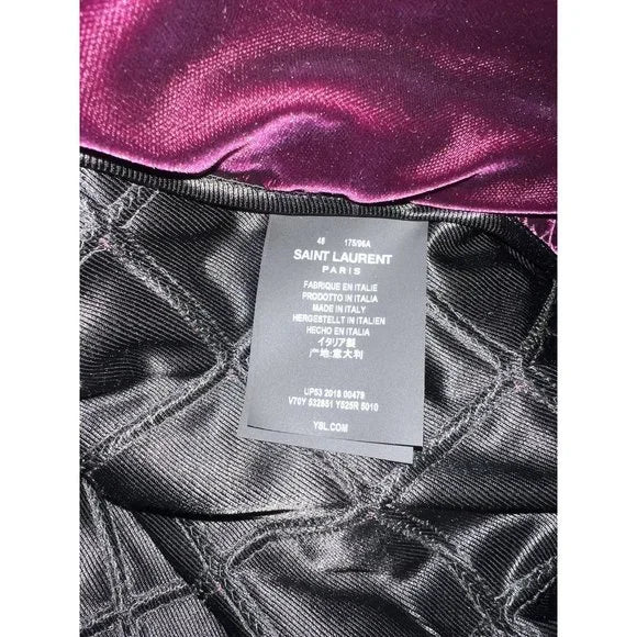 Saint Laurent Velvet Bomber